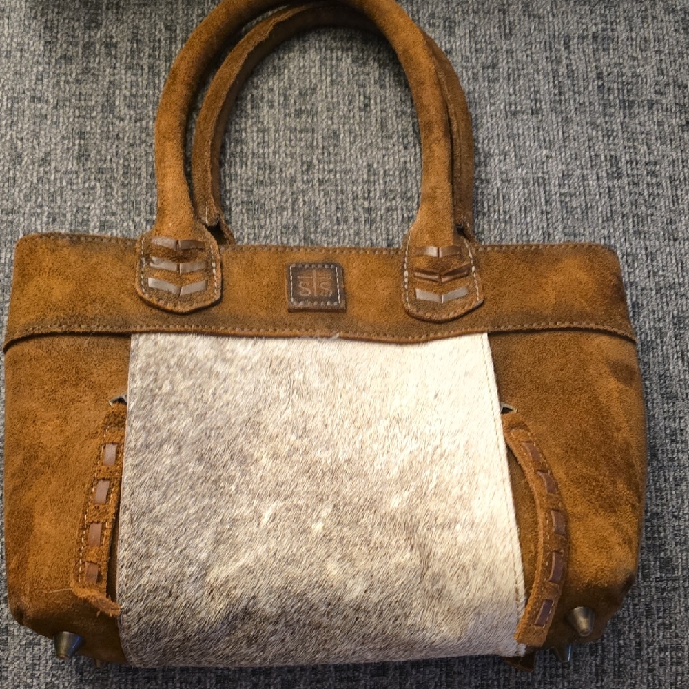 STS Ranchwear Tan and Cream Shoulder Bag